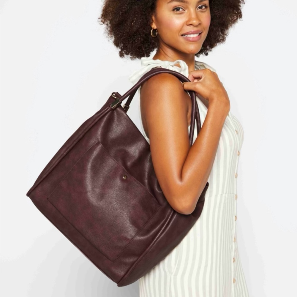 Urban Expressions Burgunday Hobo Bag